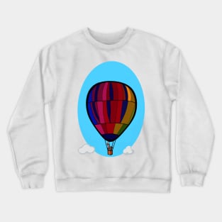 Ostrich in a Balloon Crewneck Sweatshirt